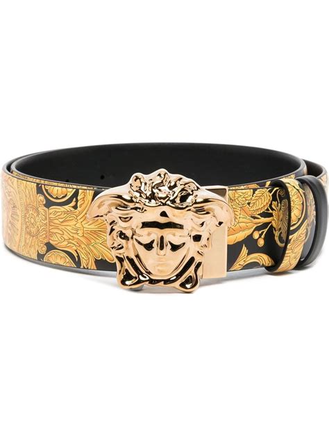 versace medusa riem zwart